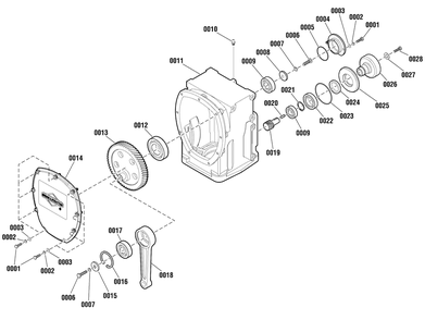 Part Location Diagram of 702862 Murray Gear Box